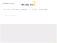 Tablet Screenshot of enrichedlife.se